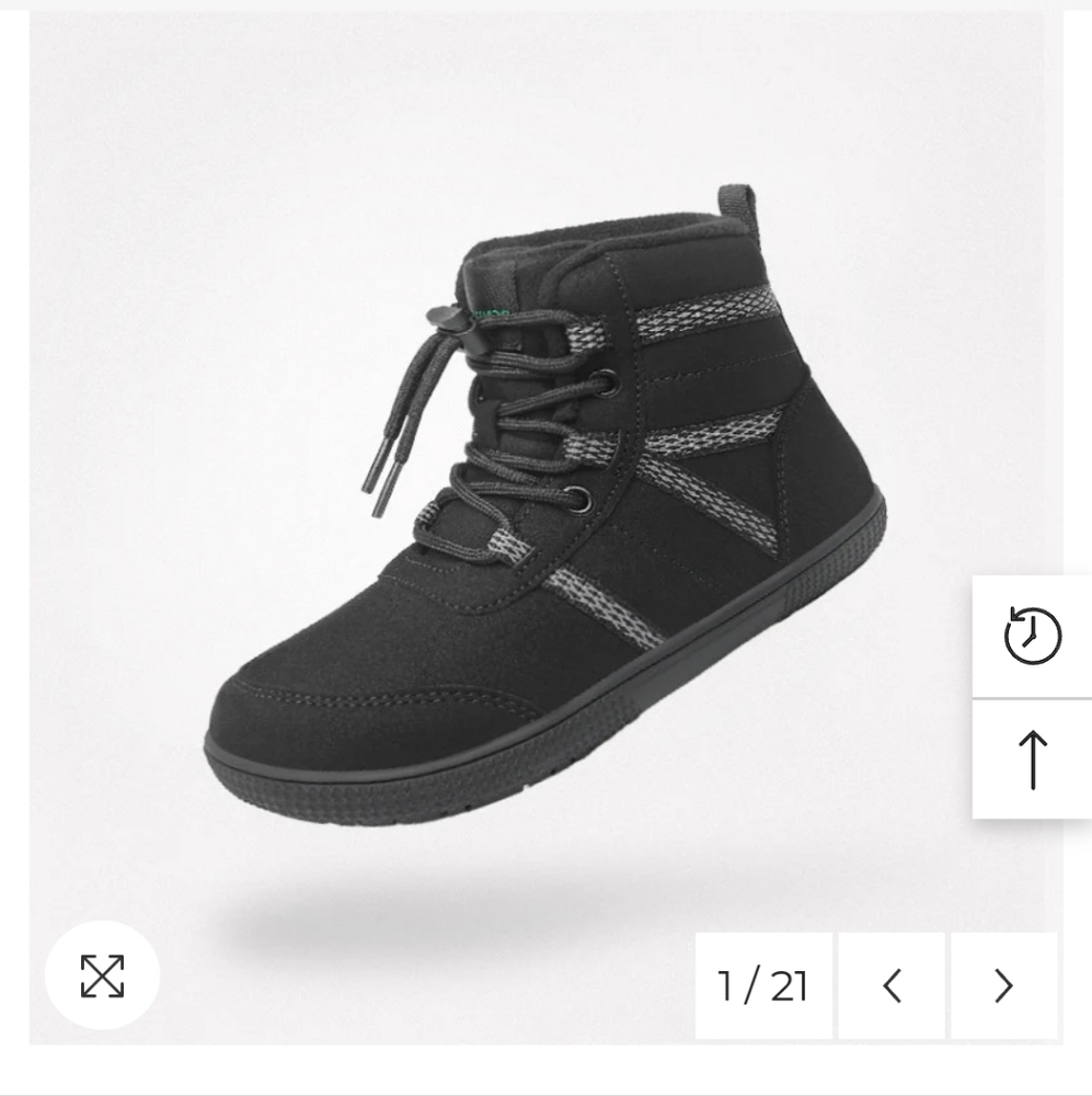 Cozy Black Lace-Up Kids Boots